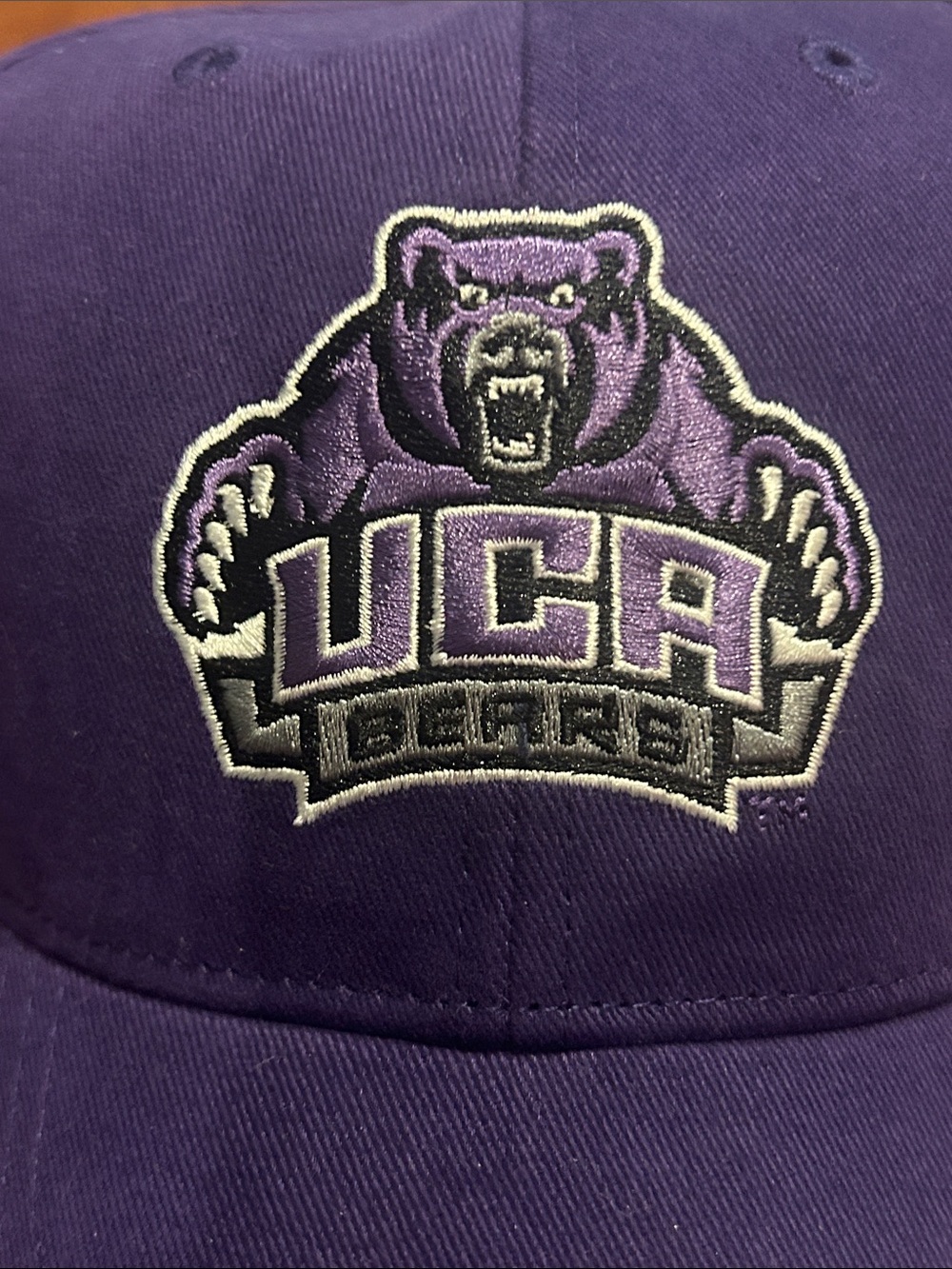 University Of Central Arkansas Bears UCA ‘47 Brand Purple Cap O/S Velcro New! - Picture 3 of 9